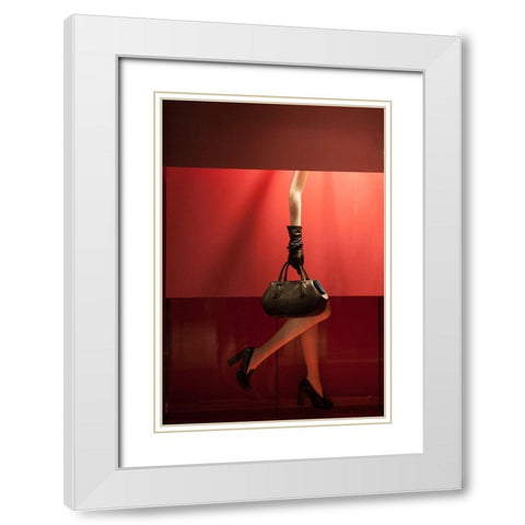 Spending Cuts On Personnel White Modern Wood Framed Art Print with Double Matting by Perrone, Antonio