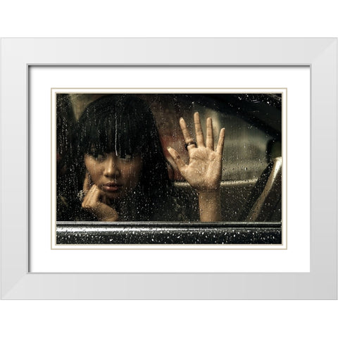 Goodbye My Lover White Modern Wood Framed Art Print with Double Matting by raja sulbar, Ismail
