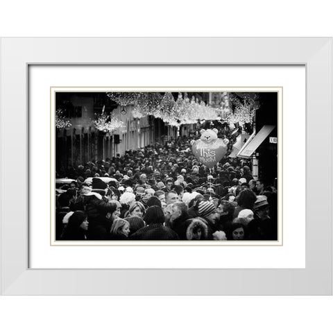 I Love You This Much! White Modern Wood Framed Art Print with Double Matting by Grambone, Antonio