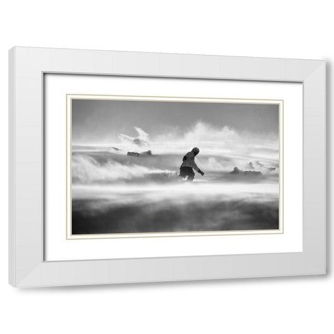 For Strong Only... White Modern Wood Framed Art Print with Double Matting by Svoboda MQEP, Peter