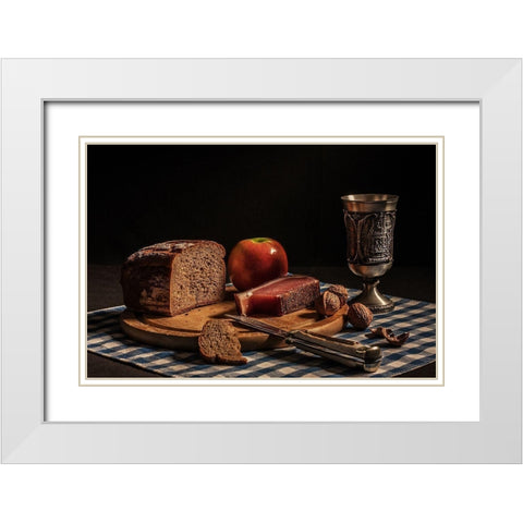 Supper White Modern Wood Framed Art Print with Double Matting by Boehmer, Joe