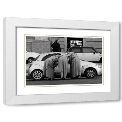 Vatican Council White Modern Wood Framed Art Print with Double Matting by Juliusfrumble