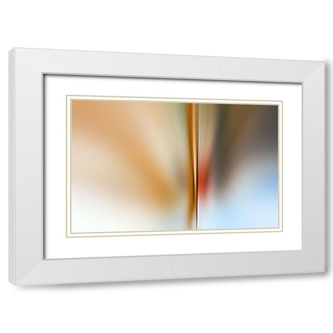 Sepera White Modern Wood Framed Art Print with Double Matting by Claes, Gilbert