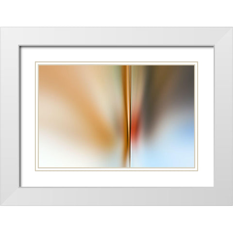 Sepera White Modern Wood Framed Art Print with Double Matting by Claes, Gilbert