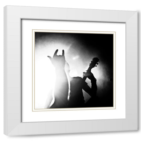 Mandragora White Modern Wood Framed Art Print with Double Matting by Klimonova, Veronika