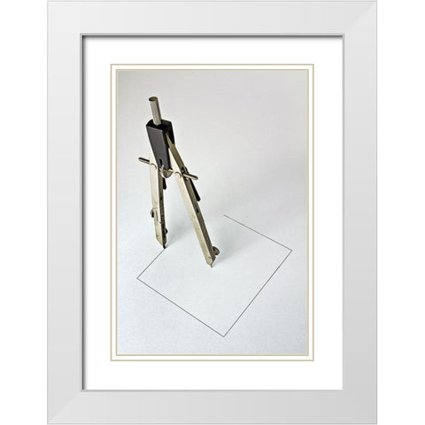 Unlikely... White Modern Wood Framed Art Print with Double Matting by Solo, Mister