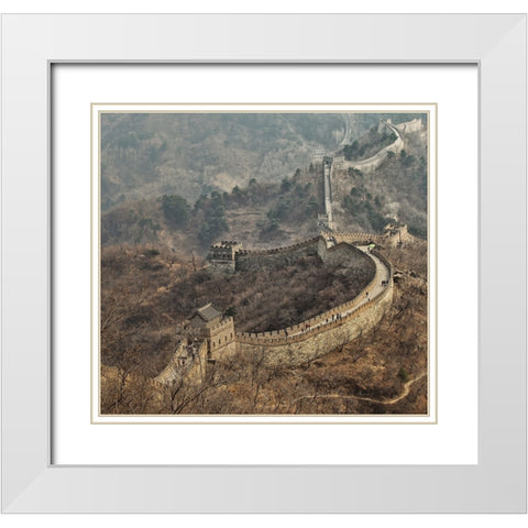 Early Spring In Mutianyu White Modern Wood Framed Art Print with Double Matting by Tjandra, C.S.