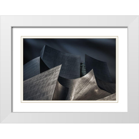 Archigraph White Modern Wood Framed Art Print with Double Matting by Guillemot, Mathilde