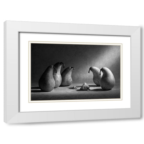 :-( White Modern Wood Framed Art Print with Double Matting by Ivanova, Victoria