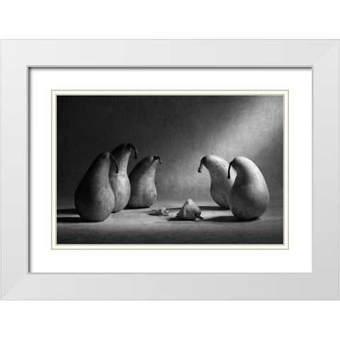 :-( White Modern Wood Framed Art Print with Double Matting by Ivanova, Victoria
