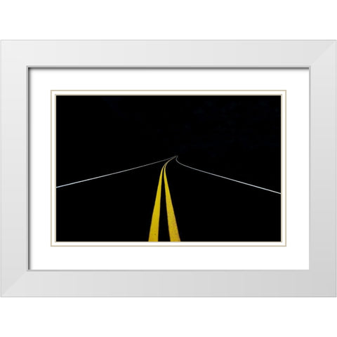 The Road To Nowhere White Modern Wood Framed Art Print with Double Matting by Shainidze, Roland