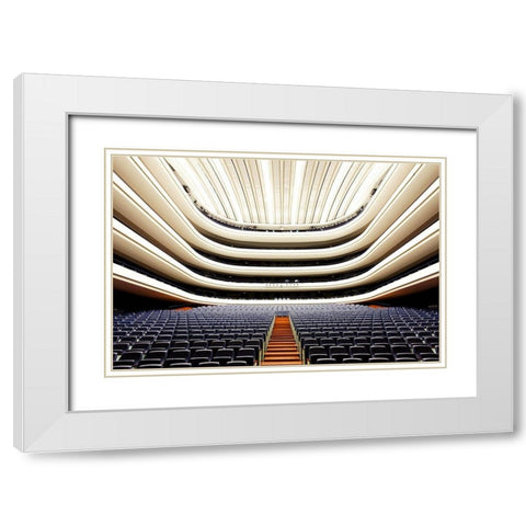 Sala Principal White Modern Wood Framed Art Print with Double Matting by Fleckenstein, Martin