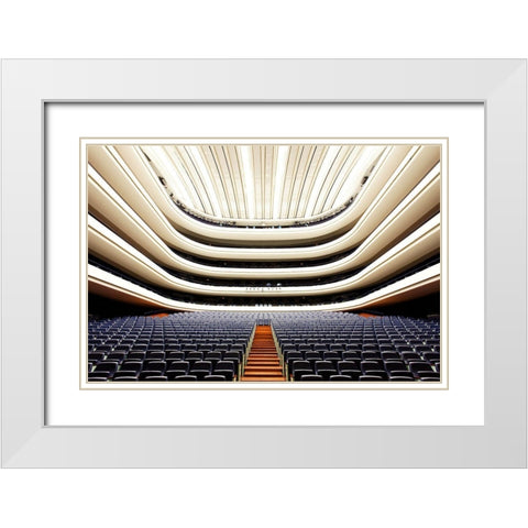 Sala Principal White Modern Wood Framed Art Print with Double Matting by Fleckenstein, Martin