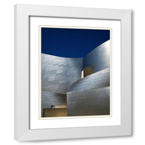 Overtures White Modern Wood Framed Art Print with Double Matting by Guillemot, Mathilde