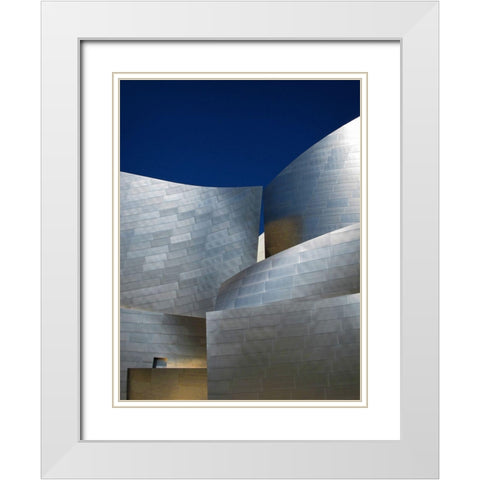 Overtures White Modern Wood Framed Art Print with Double Matting by Guillemot, Mathilde