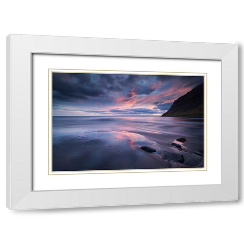 ... Summer Dream White Modern Wood Framed Art Print with Double Matting by Hoffmann, Raymond