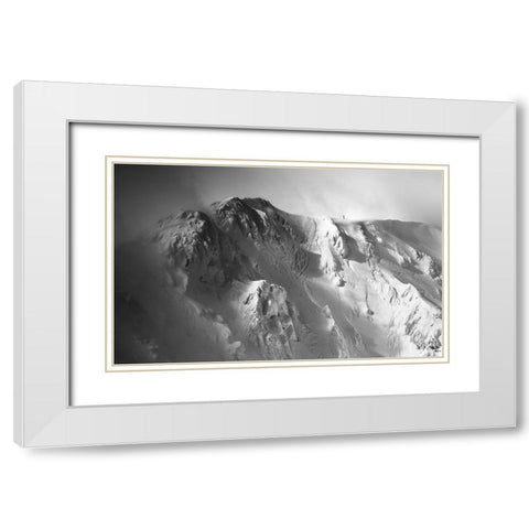 Freeride . . White Modern Wood Framed Art Print with Double Matting by Rumansky, Matej