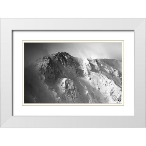 Freeride . . White Modern Wood Framed Art Print with Double Matting by Rumansky, Matej