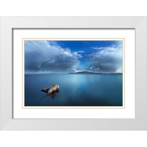 A Passage In Time White Modern Wood Framed Art Print with Double Matting by Darek Mitrega, Izabela