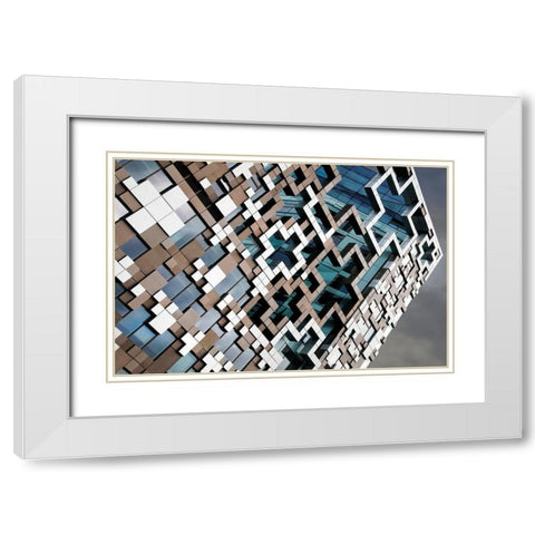 Xxx White Modern Wood Framed Art Print with Double Matting by Wride, Linda