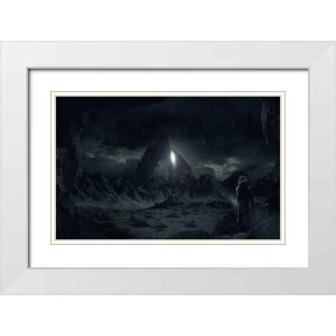 Apocalipto White Modern Wood Framed Art Print with Double Matting by Perez, Alvaro