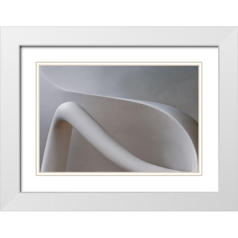 Bodyline White Modern Wood Framed Art Print with Double Matting by Wride, Linda