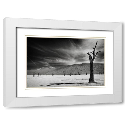 The Army Of The Dead White Modern Wood Framed Art Print with Double Matting by Guillemot, Mathilde