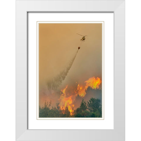 Untitled White Modern Wood Framed Art Print with Double Matting by Grambone, Antonio