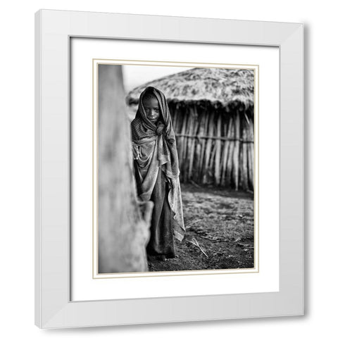 Feeling Like Such A Mess White Modern Wood Framed Art Print with Double Matting by Jovic, Goran