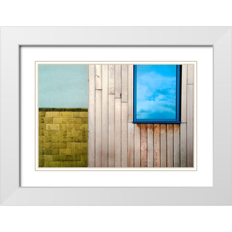 Look Beyond White Modern Wood Framed Art Print with Double Matting by Wride, Linda
