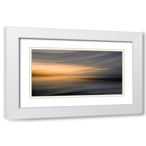Silence White Modern Wood Framed Art Print with Double Matting by Pascual Buye, Santiago