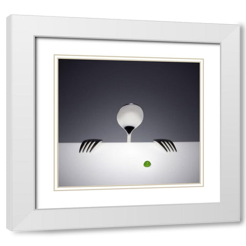 Want You... White Modern Wood Framed Art Print with Double Matting by De Kogel, Wieteke