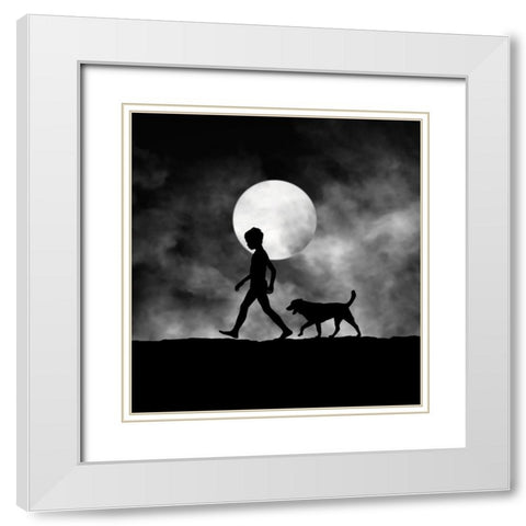 For All The Times White Modern Wood Framed Art Print with Double Matting by Lee, Hengki