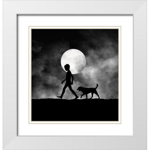 For All The Times White Modern Wood Framed Art Print with Double Matting by Lee, Hengki