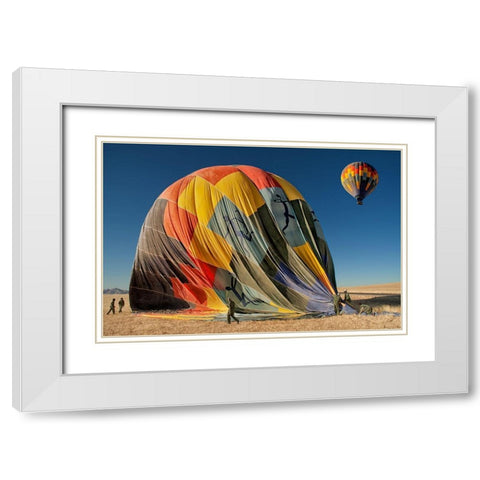 Back On Earth White Modern Wood Framed Art Print with Double Matting by Guillemot, Mathilde