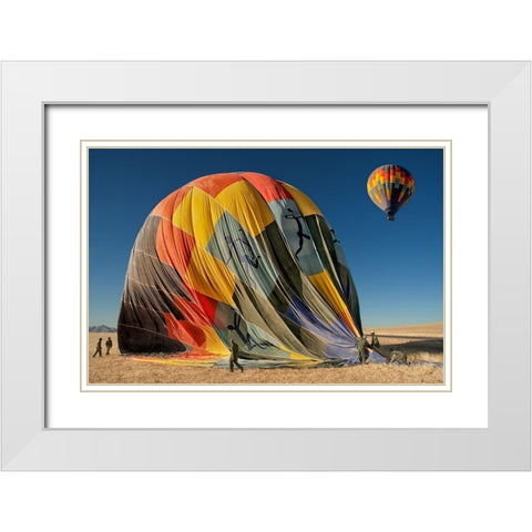 Back On Earth White Modern Wood Framed Art Print with Double Matting by Guillemot, Mathilde
