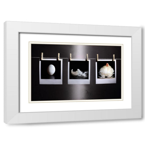 The Life White Modern Wood Framed Art Print with Double Matting by Ivanova, Victoria