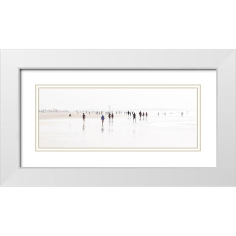 Costa De La Luz Iv White Modern Wood Framed Art Print with Double Matting by Hennig, Anatol