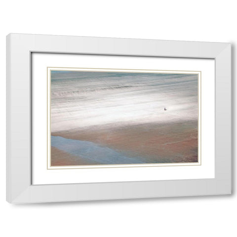 Isolation White Modern Wood Framed Art Print with Double Matting by Wride, Linda