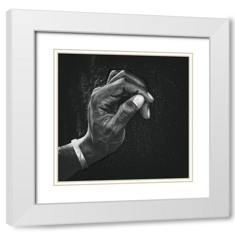 The Patient Husband White Modern Wood Framed Art Print with Double Matting by Flour, Piet