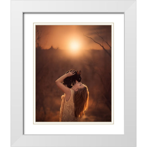 Nearing Spring White Modern Wood Framed Art Print with Double Matting by Olson, Jake