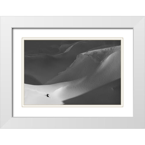 On Tempestous Ground White Modern Wood Framed Art Print with Double Matting by Peter, Passion