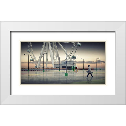 New Growth Forestry White Modern Wood Framed Art Print with Double Matting by Donoghue, Adrian