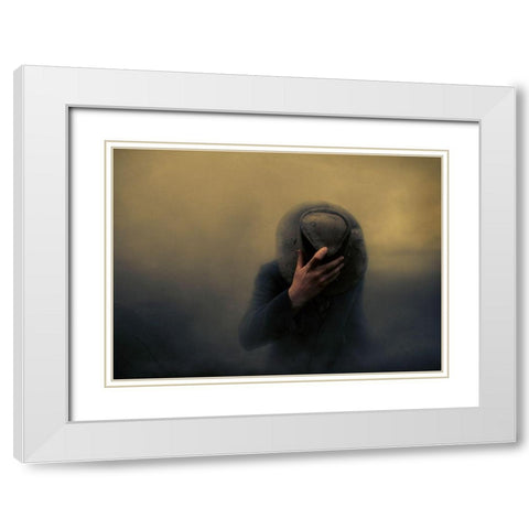 When The Going Gets Tough... White Modern Wood Framed Art Print with Double Matting by Larsen, Jorun