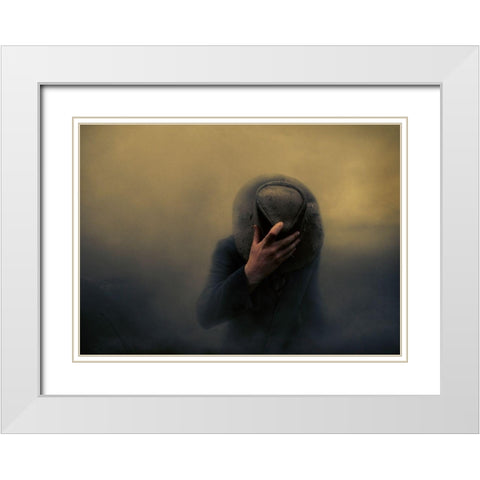 When The Going Gets Tough... White Modern Wood Framed Art Print with Double Matting by Larsen, Jorun