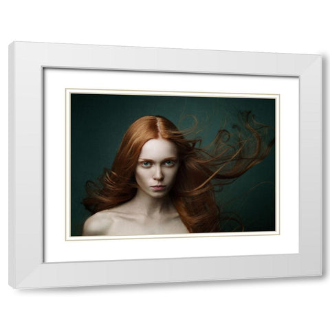 Untitled White Modern Wood Framed Art Print with Double Matting by Leonidchenko, Sergey