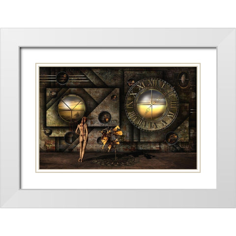 Was Salvador Here? White Modern Wood Framed Art Print with Double Matting by Pfleghart, Franziskus