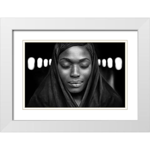 Visions Of Tomorrow White Modern Wood Framed Art Print with Double Matting by Hur, Lars