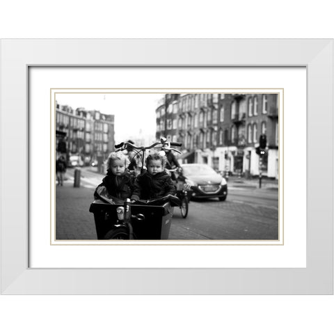 Precious Cargo White Modern Wood Framed Art Print with Double Matting by Bekker, Olga