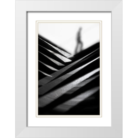 Going Nowhere Fast White Modern Wood Framed Art Print with Double Matting by Abrantes, Paulo